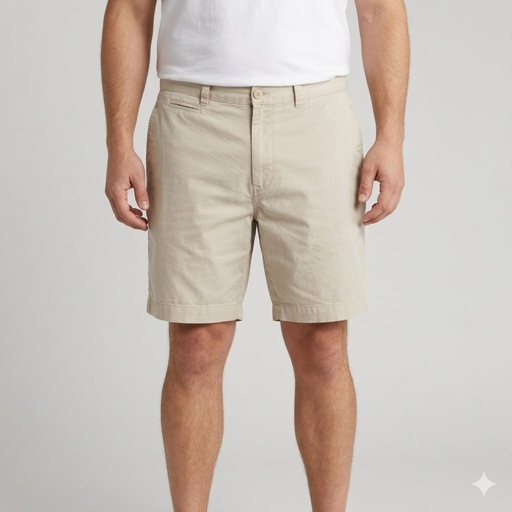Grayers Mens Premium Chino Shorts Micro‎ Sand Finish Khaki 36